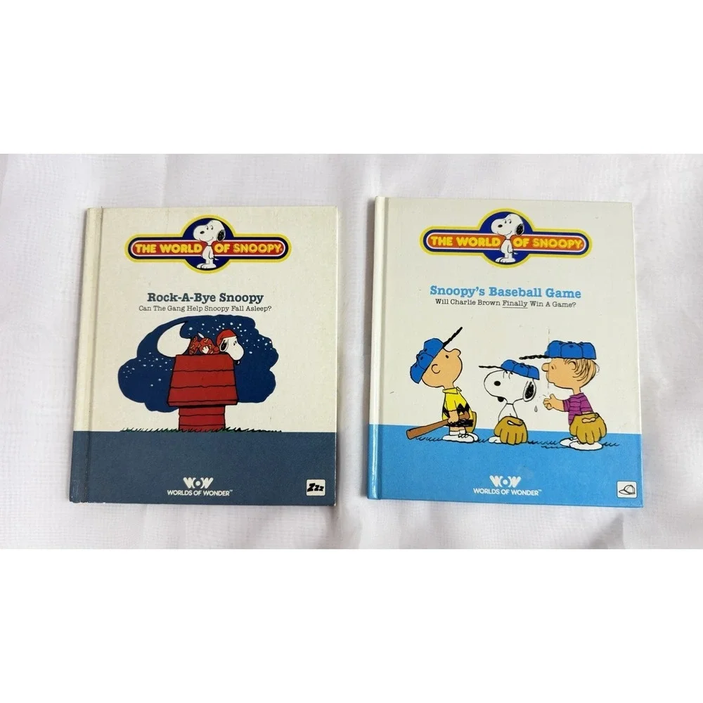 The World Of Snoopy Books: Snoopy's Baseball Game & Rock-A-Bye Snoopy